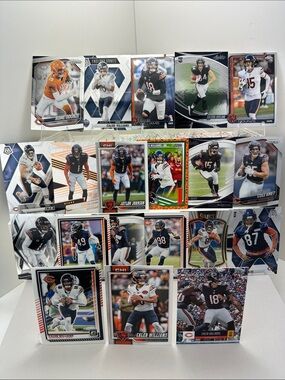 Caleb Williams Bears lot of 20 w/ Loveland & Burden Rookies Johnson/Kmet/Odunze